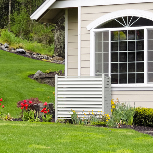 Mcjomy 2Panel 50 In. W X 50 In. H Vinyl Privacy Screen Air Conditioner